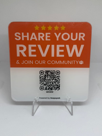 HEAPSPARK REVIEW PLATE (QR CODE ONLY)