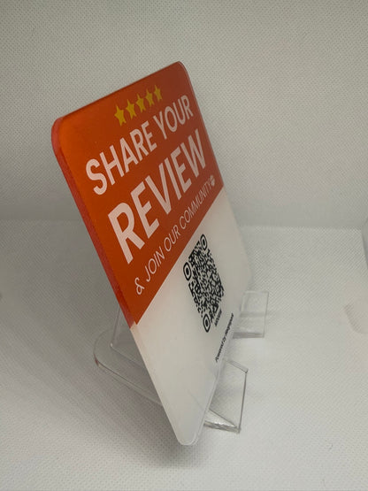 HEAPSPARK REVIEW PLATE (QR CODE ONLY)